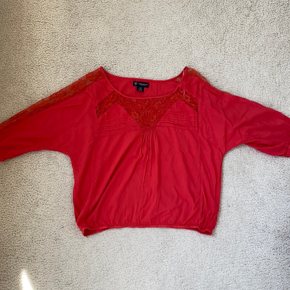 American Eagle Coral long sleeve size Medium